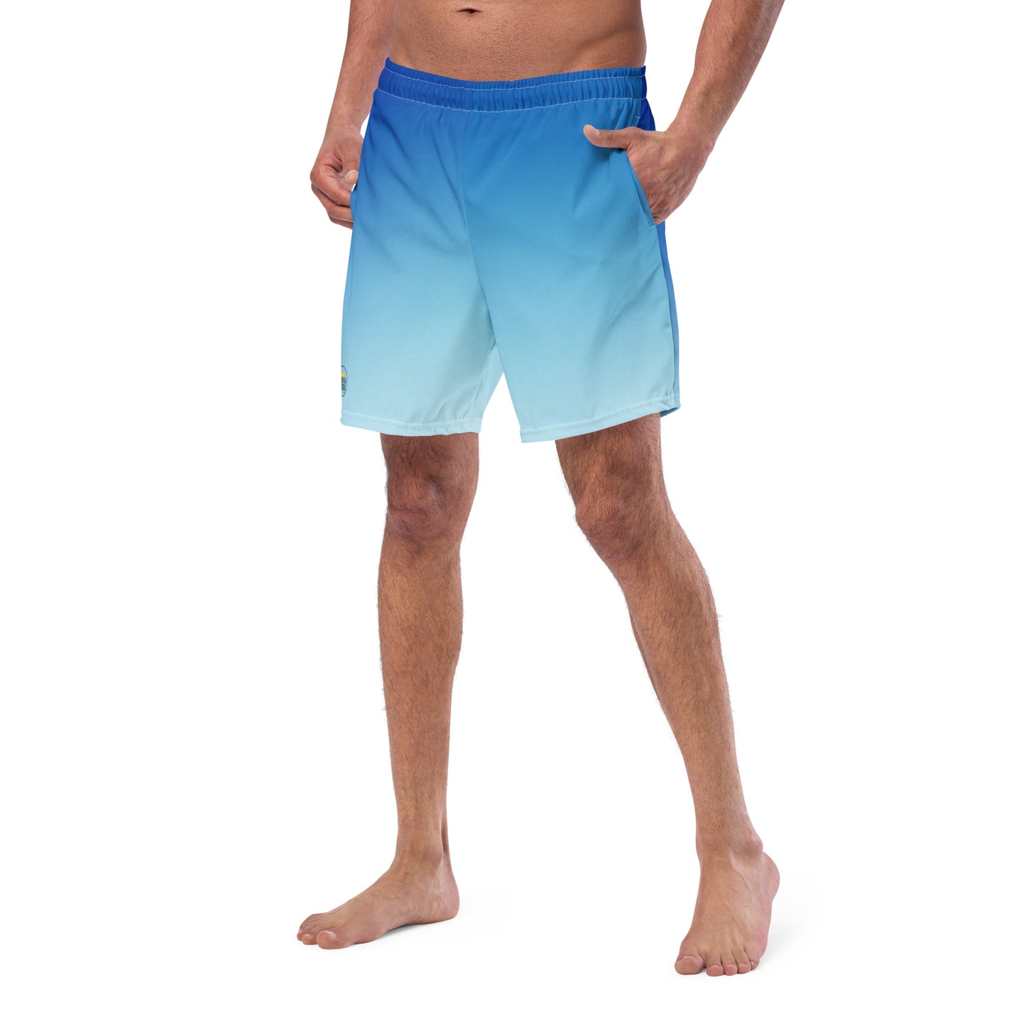 Blue Gradient Men's swim trunks